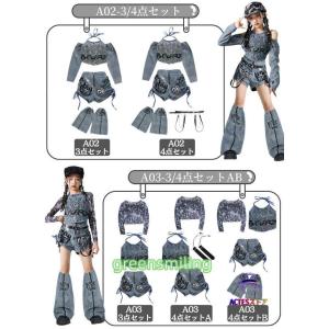 キッズ ダンス衣装 セットアップ ヒップホップ...の詳細画像4