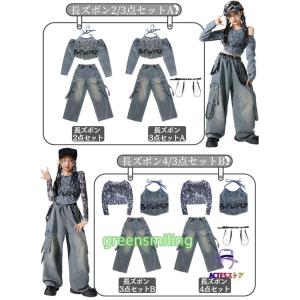 キッズ ダンス衣装 セットアップ ヒップホップ...の詳細画像5