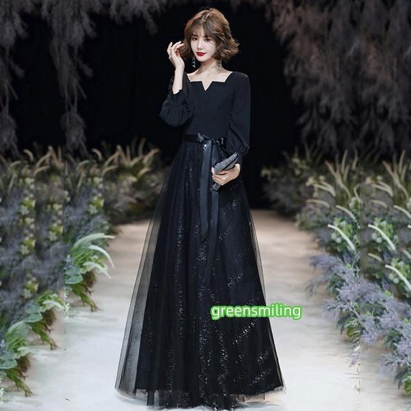 ドレス 大人 ピアノ 発表会 パーティードレス ロングドレス 演奏会 結婚式 ワンピース 成人式 同...
