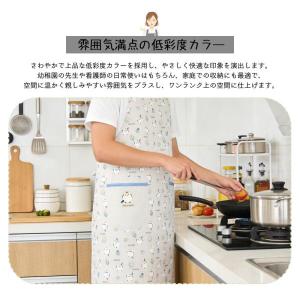 エプロン 脇釦あきエプロン 肌に優しい生地 サ...の詳細画像3