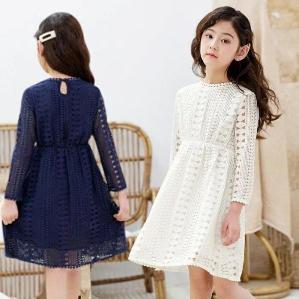 ワンピース ピアノ発表会 女の子 夏服 子供ドレス 韓国子供服 結婚式 セレモニードレス 長袖 子供...