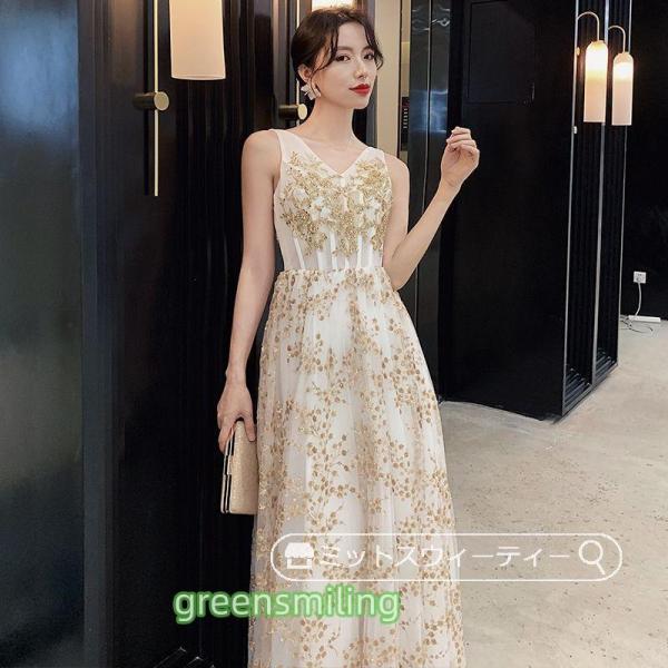 パーティードレス カラードレス 披露宴 Aラインドレス 演奏会 発表会 ウエディングドレス 二次会 ...