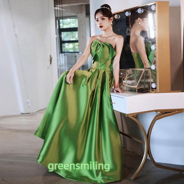 カラードレス カクテルドレス ロングドレス パーティードレス 発表会 演奏会 ステージドレス イブニ...