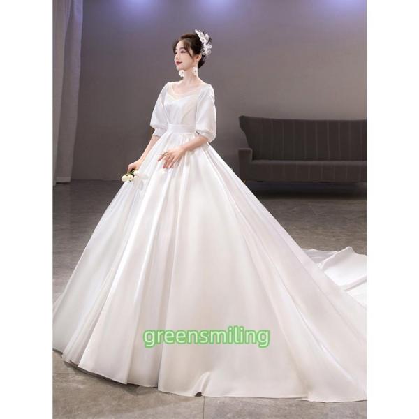 ウェディングドレス ウエディングドレス 二次会 結婚式 前撮り ブライダル ロングドレス 花嫁 プリ...