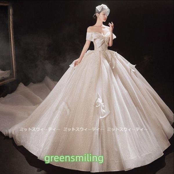 ウェディングドレス プリンセスラインドレス ウエディングドレス 二次会 花嫁 パーティードレス 披露...