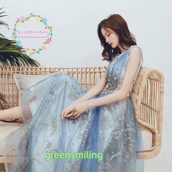 パーティードレス 結婚式 カラードレス ドレス ワンピース ロングドレス ウェディングドレス 二次会...