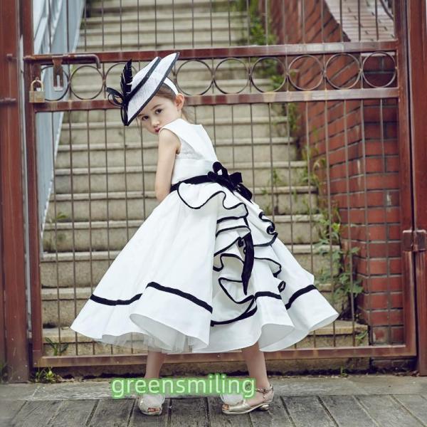 子供ドレス ロング 発表会 ピアノ 女の子 素敵なキッズドレス 結婚式 演奏会 子供服 お姫様ドレス...