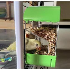小鳥 自動給餌器 ケージ取付式バードフィーダー...の詳細画像1