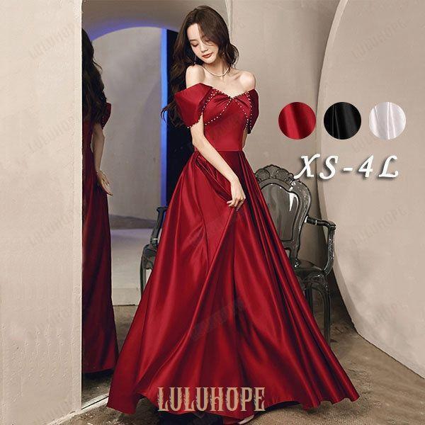 ロングドレス 黒 袖付き オフショルダー 大人 演奏会用ドレス ピアノ 発表会 母親 結婚式 韓国風...