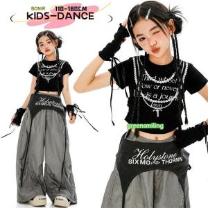 キッズ ダンス衣装 ジャズ 女の子 サッシュベル...の商品画像