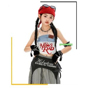 キャミソール ダンス衣装 ジャズ 女の子 サッ...の詳細画像2