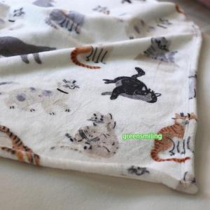 ブランケット 猫柄 膝掛け ひざ掛け 冬用 毛...の詳細画像3