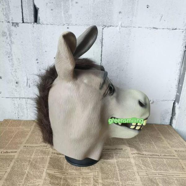 パーティーグッズ マスク コスプレ ろば コスプレ パーティーグッズ お面 コスチューム 小道具 ふ...