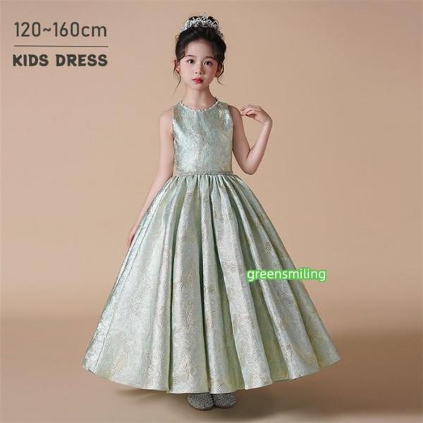 ドレス 発表会 結婚式 女の子 ピアノ発表会 120 130 140 150 160 コンクール フ...