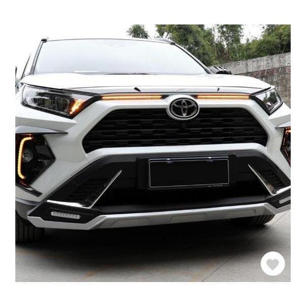 新型rav4 50系 ニュー RAV4 カスタム パーツ アクセサリー rav4 ボンネットガーニッ...
