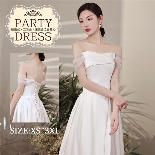 ウェディングドレス 結婚式ドレス パーティードレス ワンピース 二次会 母親 結婚式ドレス お呼ばれ...