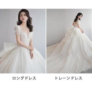 花嫁 ウェディングドレス スイートハートネック...の詳細画像1
