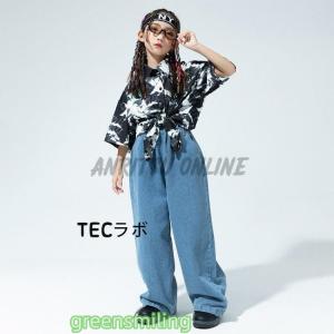 キッズ ダンス衣装 セットアップ 女の子 黒 ...の詳細画像5