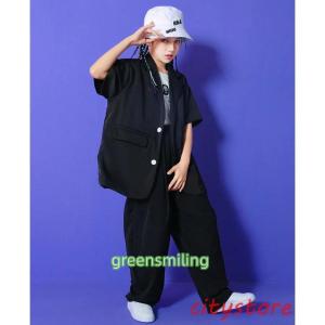 キッズ ダンス 衣装 ヒップホップ ダンススー...の詳細画像1