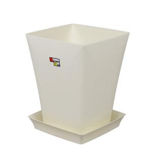 アップルウェアー グラシアプレート 245型 ホワイト   鉢 プランター 皿