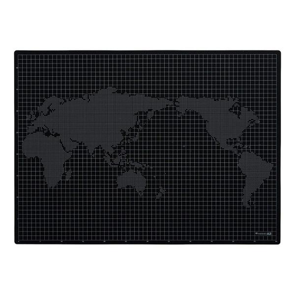 カッティングマット カッターマット A2 両面タイプ 450×620mm 特大 角利 CMGB-2
