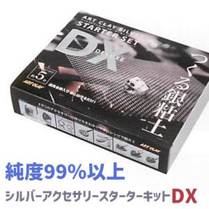 銀粘土 純 銀 アートクレイ シルバー スターターセットDX 初心者 アクセサリー ネックレス リング 手作り ギフト クラフト 銀細工 ハンドメイド ジュエリー｜greentools