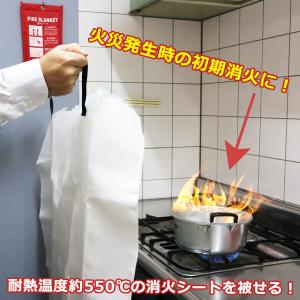 消火器 家庭用 角利 消火シート 1m×1m ...の詳細画像4