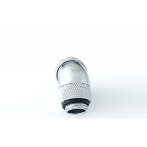 Bitspower 外径12mmチューブ用 強化 ロータリー G1/4インチ 45度角 マルチリンクアダプター シャイニングシルバー