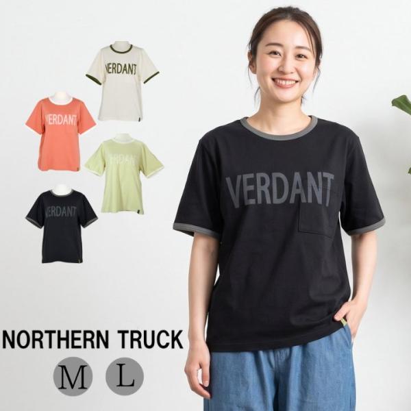 ノーザントラック ノースオブジェクト ポケット付 ロゴＴシャツ Tシャツ 半袖 カットソー レディー...