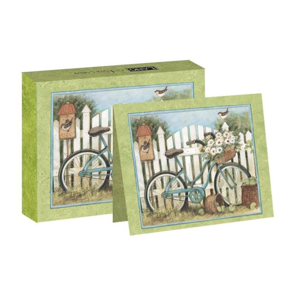 お得な13枚箱入り ブルー・バイシクル スーザンウンゲット アメリカ ラング社 / LANG メッセ...