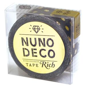 KAWAGUCHI 手芸用品 NUNO DECO ヌノデコテープ リッチドット グレー 15-299  同梱不可