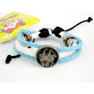 妖怪ウォッチ PUレザーブレス水色 子供用フリーサイズ/RM-3730-C/プレゼントにも最適