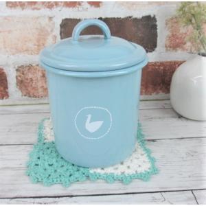 ホーロー・スワンキャニスター ブルー/AX-L2016/HOMESTEAD（ホームステッド）