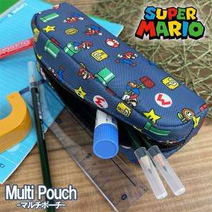 スーパーマリオ マルチポーチ (MBS-911)ペンケース/筆箱/小物いれ/グッズ/雑貨/ランチ/小物入れ/任天堂/