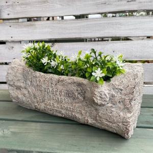 アンアルベロ穴あり切り株風プランター /グラスファイバー