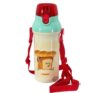 パンどろぼう 抗菌食洗器対応直飲みプラワンタッチボトル 646959 (PSB5SANAG) 480ml　絵本/ランチ/キッズ/幼稚園/小学校