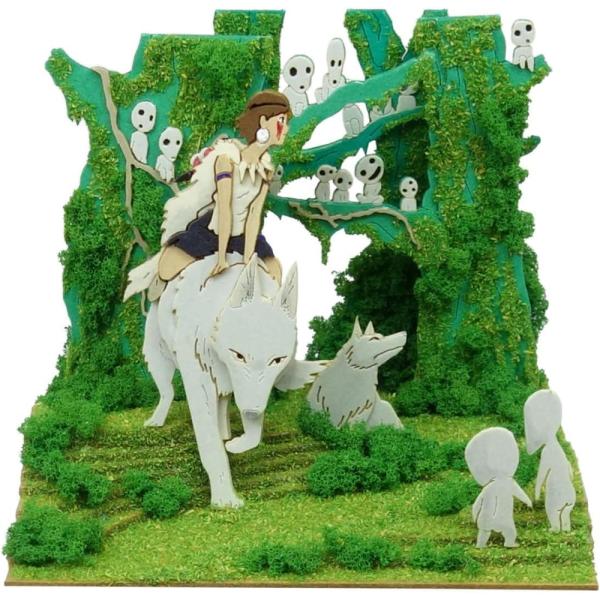 もののけ姫 みにちゅあーとキットmini 精霊の森 (MP07-138) ペーパークラフト/ジオラマ...