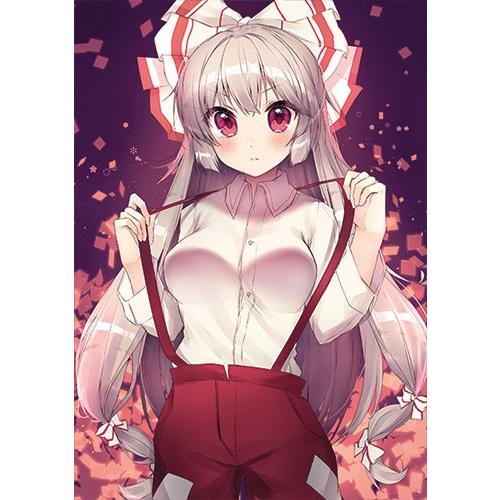 東方projectクリアファイル すなめりドリルクリアファイル(子野日)妹紅　-悶KID-