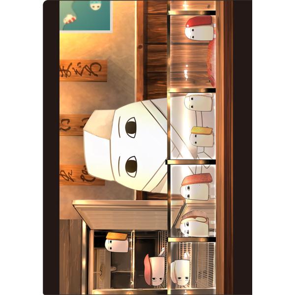 クリアファイル第20弾「お寿司が好きなメジェド様(寿司桶)」　-逸遊団-