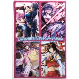 東方projectアリス,魔理沙,霊夢,チルノ,ルーミア10-3ポストカード5枚