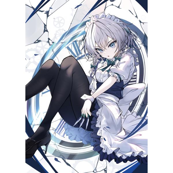東方Projectクリアファイル 咲夜(画:山中梅)　-あにまる製菓- 東方クリアファイル