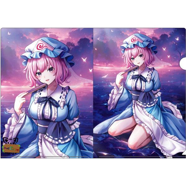 東方projectクリアファイル「西行寺幽々子２」　-きっどているず- 東方クリアファイル