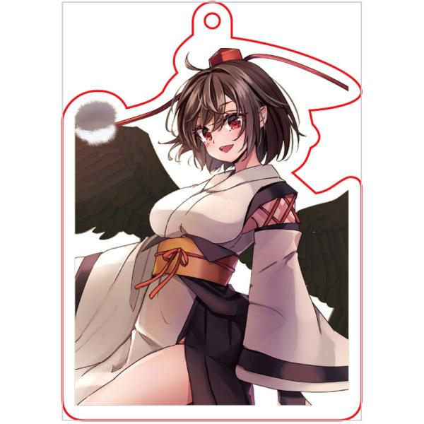 東方project「射命丸文12-3」アクリルキーホルダー　-ぱいそんきっど-