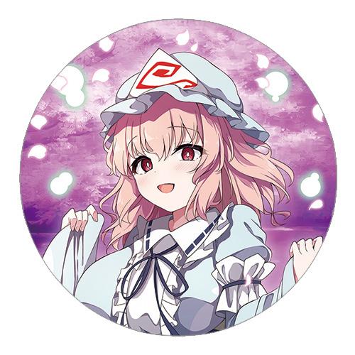 東方project「西行寺幽々子13-2」ビッグ缶バッジ　-ぱいそんきっど-