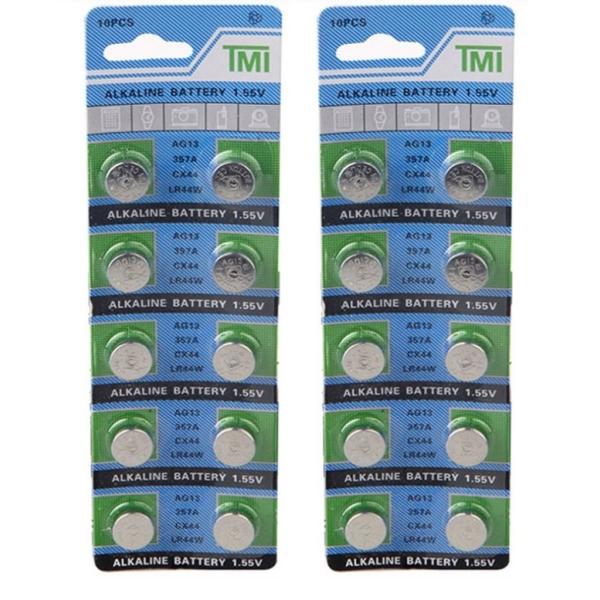 ボタン電池 LR44 20個 コイン電池 セル電池 A76 PX76A RW82 V13GA アルカ...