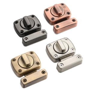 ドア 内鍵 後付け ネジ付 ドアロック 取り付け簡単 部屋鍵 回転式 室内 dakg1