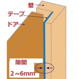 隙間テープ 5m ドア すきま風防止 隙間風 ...の詳細画像4