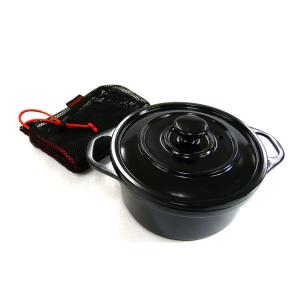 ガオバブ(Gaobabu)Gaobabuおそとでアヒージョ 両手鍋12cm(メッシュ袋付) 黒 ココ...