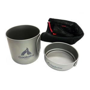 ガオバブ(Gaobabu) GaobabuチタンクッカーSOLOセット1100 (厚手メッシュ収納袋...