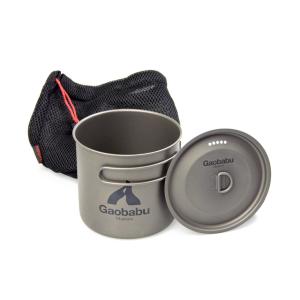 ガオバブ(Gaobabu)GaobabuチタンポットSOLO1100（フタ・厚手メッシュ袋付き）クッ...